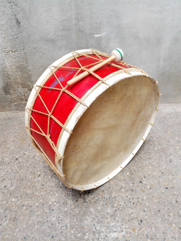 bombo maza percusion madera piel prof.39xo70 (30eu.) 1u